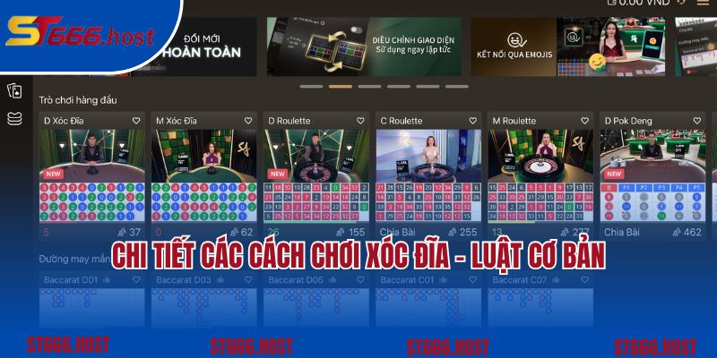 Chi tiết các cách chơi xóc đĩa - luật cơ bản